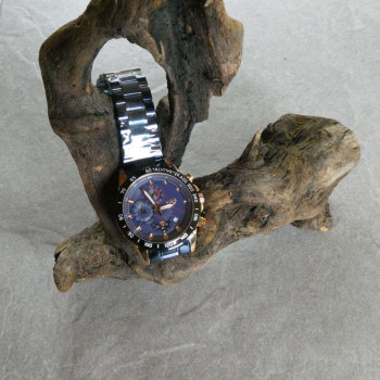 Sportliche LIGE Herrenuhr blau