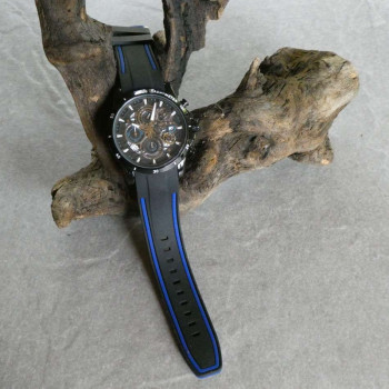 LIGE Herrenuhr mit Kautschuk Armband