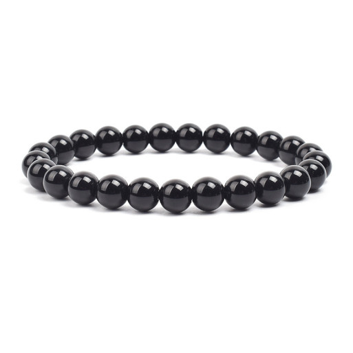 Bracelet en pierre naturelle onyx noir
